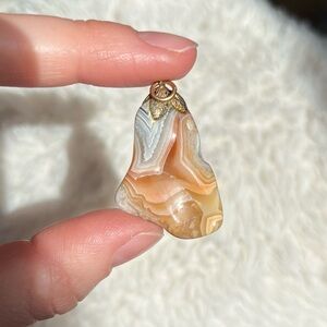 Stunning Natural Banded Agate Pendant